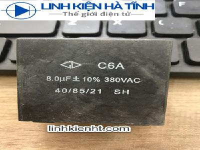 Tụ điện 8uf 380V AC hàng tốt tháo máy Tụ điện 8uf 380V AC hàng tốt tháo máy